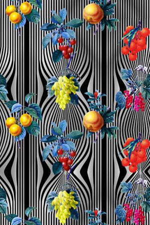 条纹印花华亿平台图片