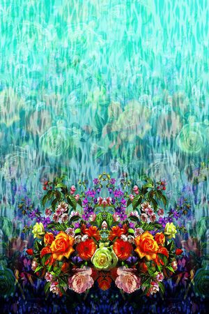 花卉印花华亿平台图片