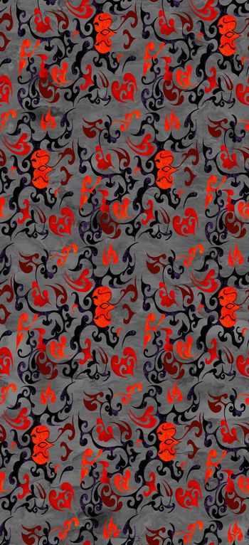 327106-大汉古风中国风纯手绘古典图腾高端墙