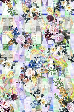 花卉印花华亿平台图片