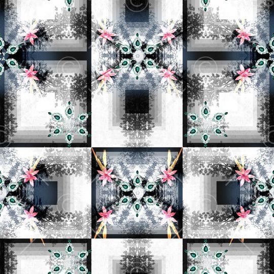 抽象印花华亿平台图片