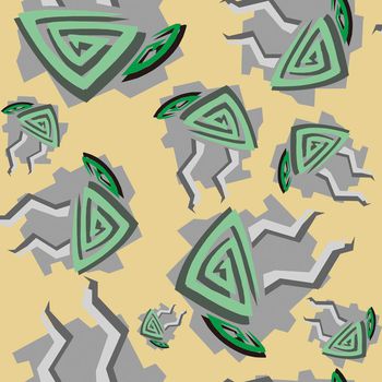 抽象印花华亿平台图片