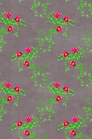 茛苕叶印花华亿平台图片