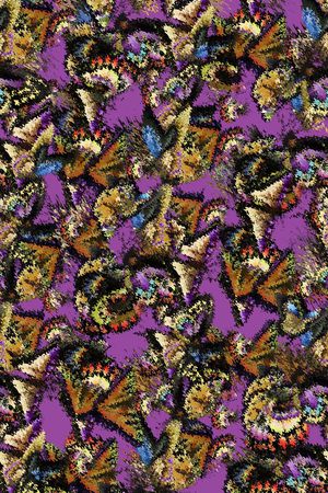 蝴蝶印花华亿平台图片