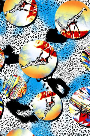 动物纹印花华亿平台图片