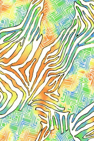 动物纹印花华亿平台图片