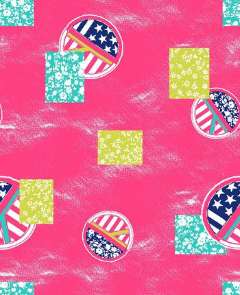 329102-牛仔纹圆星国旗