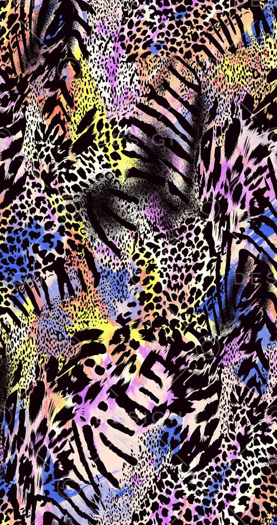 动物纹印花华亿平台图片