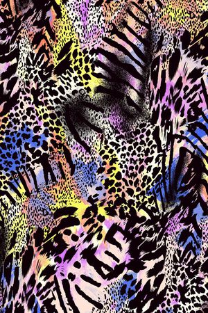 动物纹印花华亿平台图片