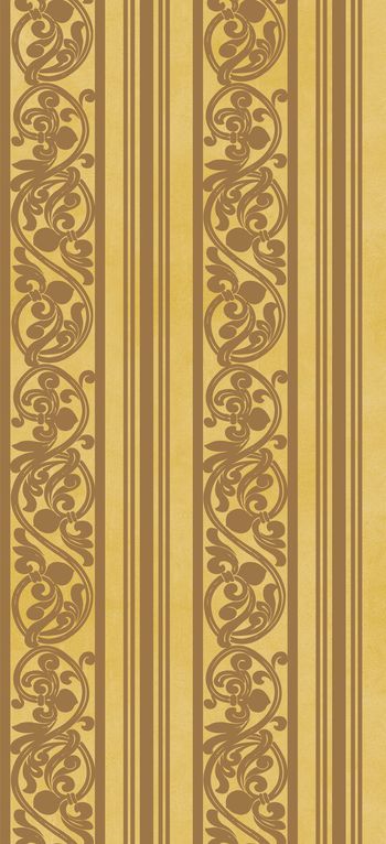 329158-简欧风格罗曼蒂克茛苕叶条纹墙布壁纸