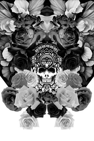 骷髅印花华亿平台图片