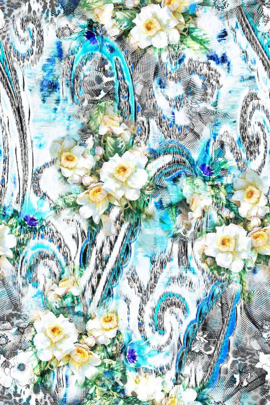 佩斯利印花华亿平台图片