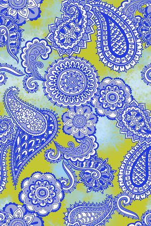 佩斯利印花华亿平台图片