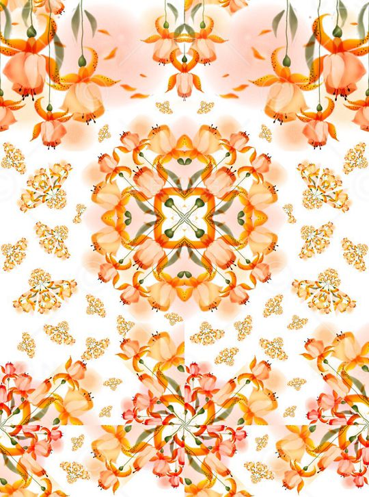 抽象印花华亿平台图片