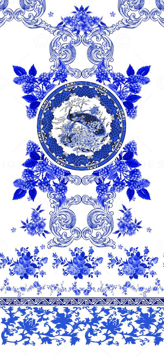 中国风印花华亿平台图片