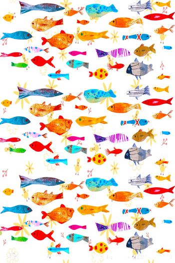 鱼趣印花华亿平台图片