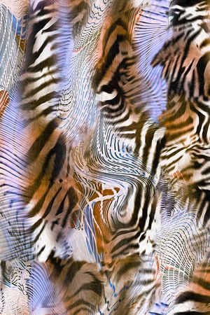 豹纹印花华亿平台图片