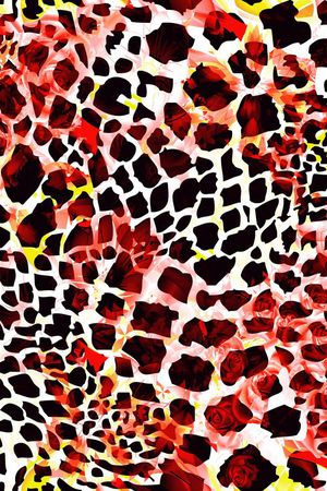 动物纹印花华亿平台图片