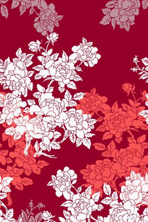 风格化花卉印花华亿平台图片