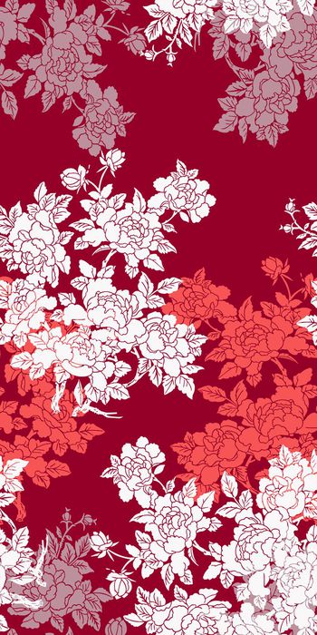 330442-古典传统手绘白描花卉女装华亿平台