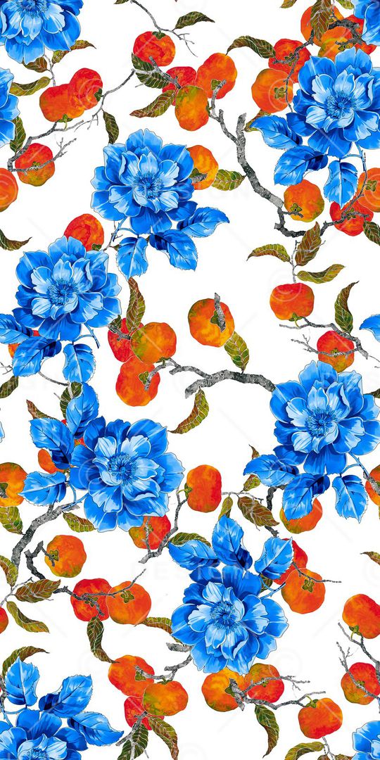 花卉植物印花华亿平台图片