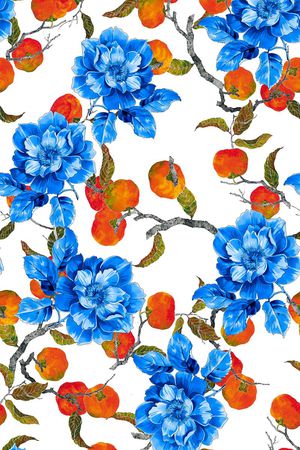 花卉植物印花华亿平台图片