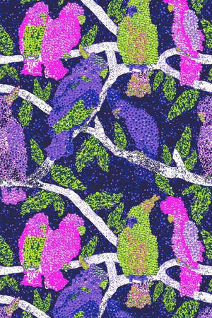 鸟印花华亿平台图片
