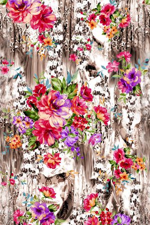 植物花卉印花华亿平台图片