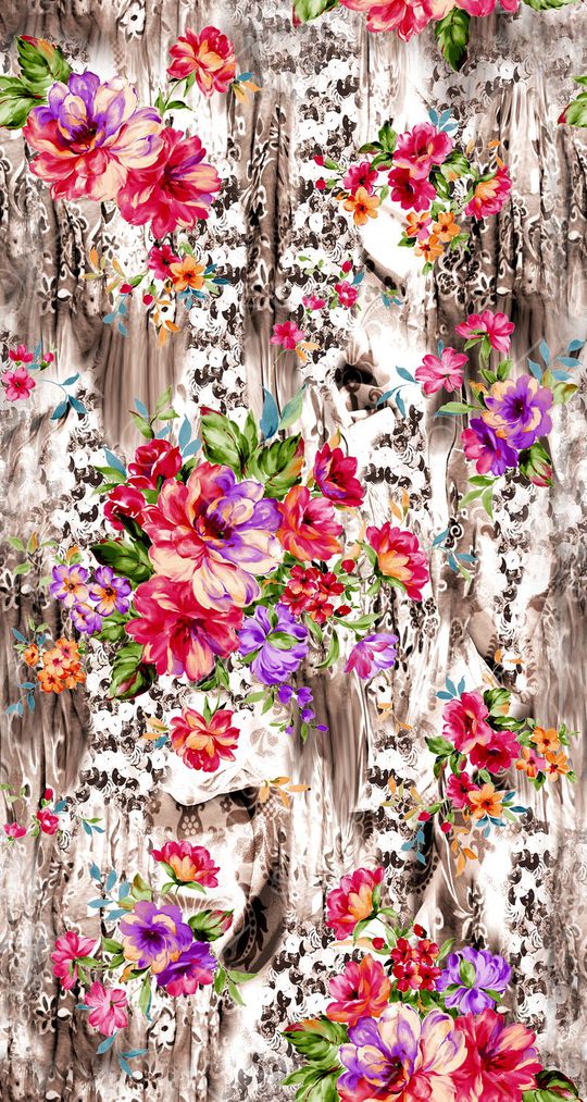 植物花卉印花华亿平台图片