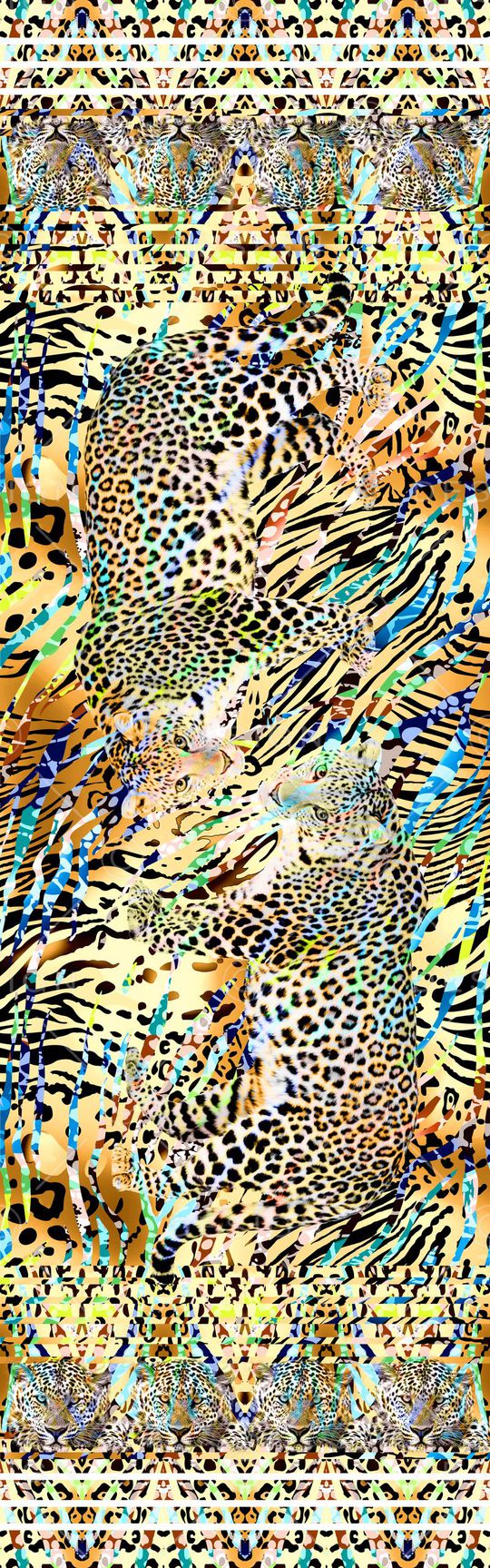 豹纹印花华亿平台图片