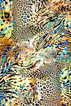 豹纹印花华亿平台图片