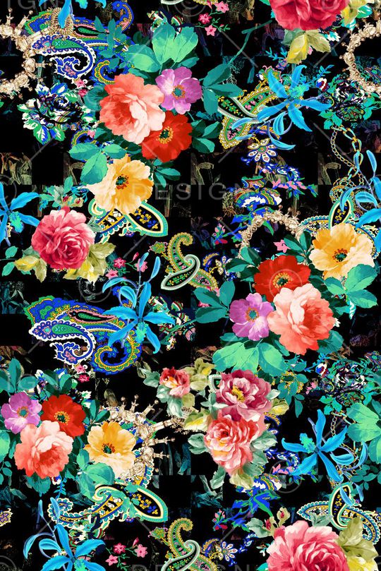 腰果   动物纹  花等印花华亿平台图片