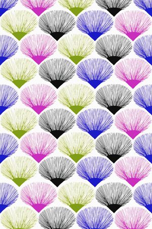 几何图案印花华亿平台图片