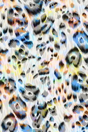 虎皮豹纹印花华亿平台图片