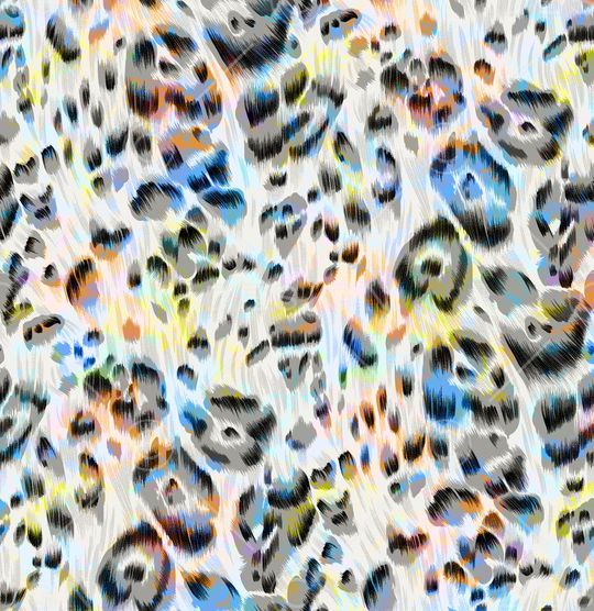 虎皮豹纹印花华亿平台图片