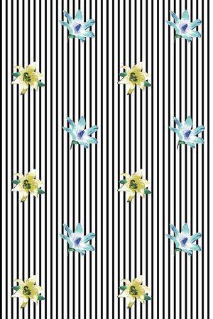 条纹印花华亿平台图片