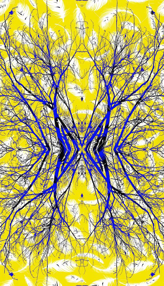 树枝印花华亿平台图片