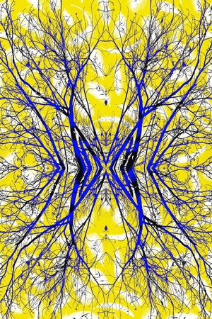 树枝印花华亿平台图片