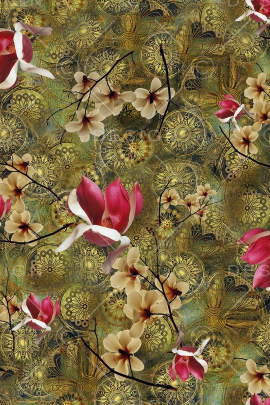 花卉印花华亿平台图片