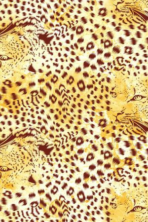 动物纹印花华亿平台图片