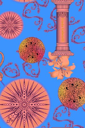 复古建筑印花华亿平台图片