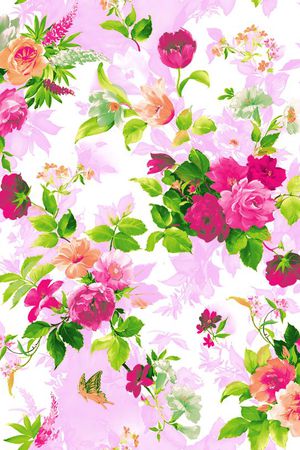 花卉-欧式花纹印花华亿平台图片