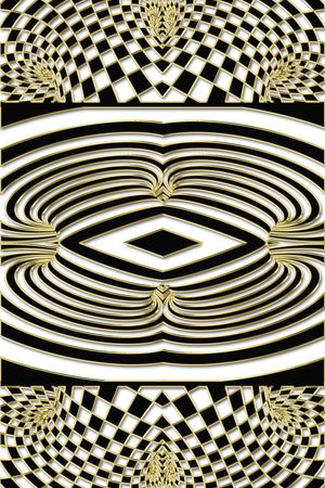 几何图案印花华亿平台图片