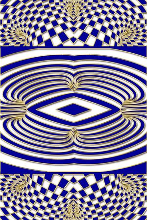 几何图案印花华亿平台图片