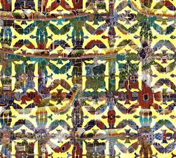 332244-几何风景民族淡雅组合