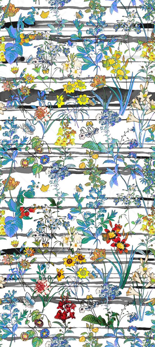 E-花卉几何/Flowers印花华亿平台图片