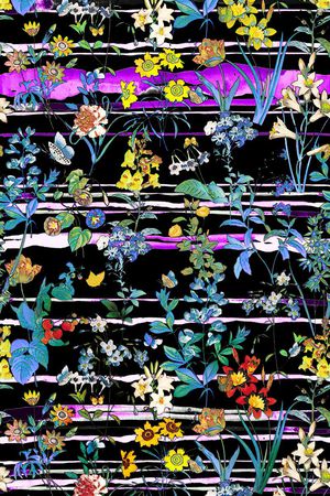 印象派印花华亿平台图片