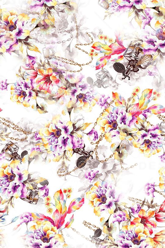 花卉印花华亿平台图片