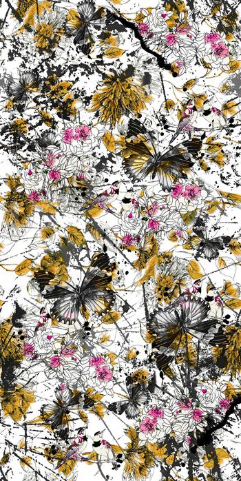 332693-水墨生花中国画风花鸟蝶植物花卉z1