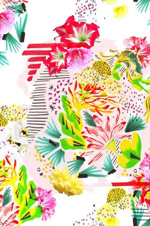 花卉印花华亿平台图片